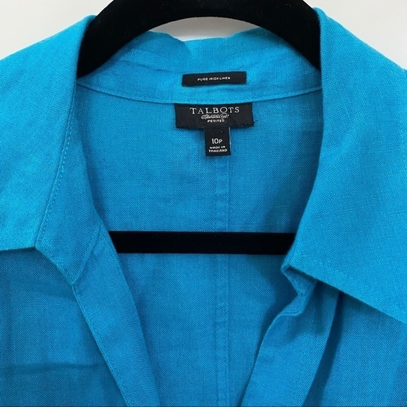 Talbots Blue Button Down Shirt - Picture 6 of 11